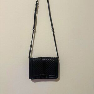 Rebecca Minkoff Chevron Quilted Small Love Crossbody